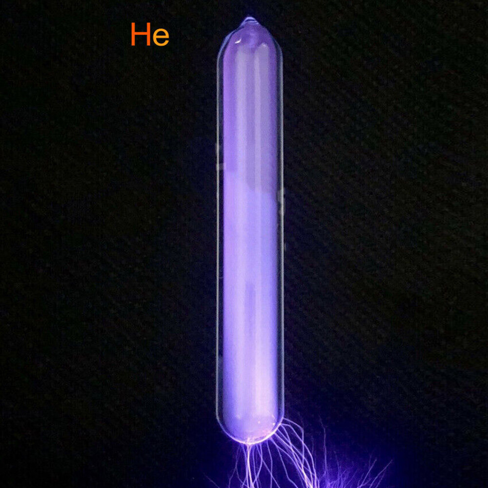5 Rare Luminous Gas In Sealed Glass 99.999% Pure Krypton Helium Neon Argon Xenon