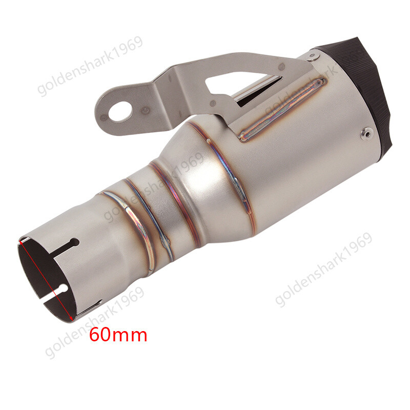 For BMW S1000RR 2019-2024 S1000R 2021-2024 Exhaust Muffler Pipe Slip On 60mm Tip
