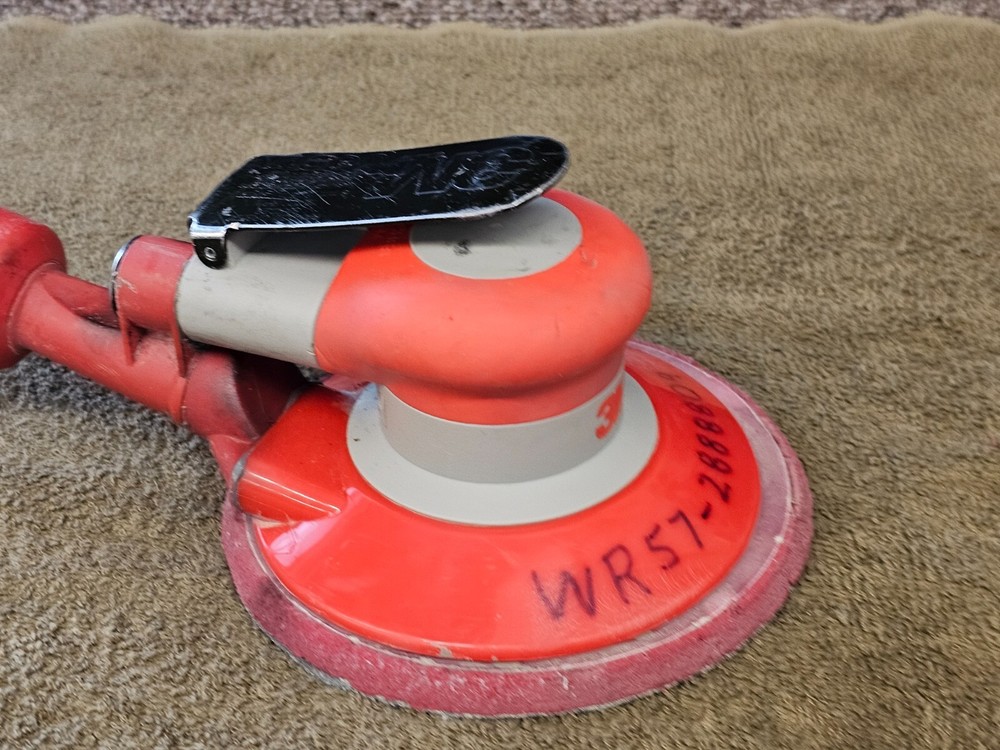 3M Vacuum Random Orbital Sander Air Pneumatic Tool 6" Disc Hook Loop Pad 20208