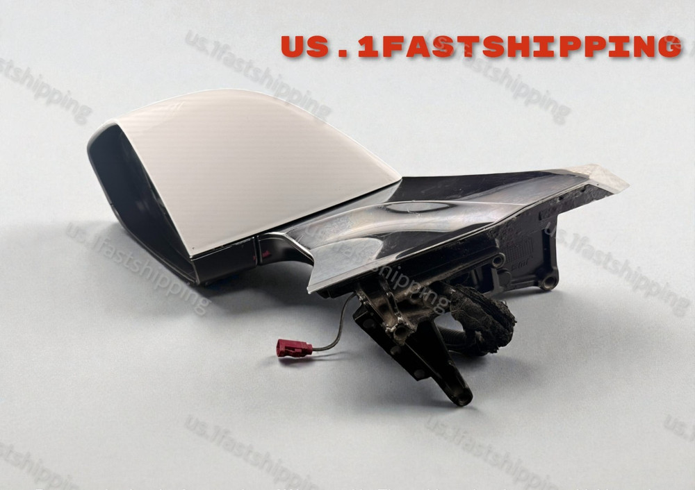 0262 OEM WHITE LEFT DRIVER SIDE MIRROR TESLA MODEL S 2012 to 2020