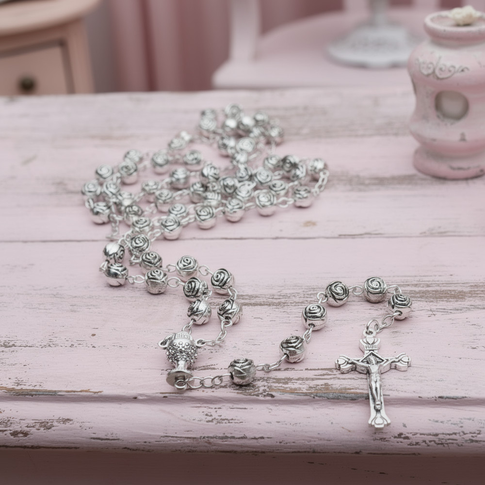 Holy Eucharist and Roses Catholic Rosary