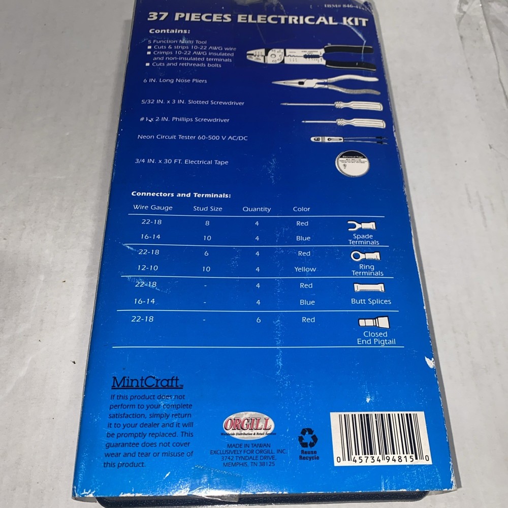 MintCraft multi purpose Electrical Kit - IBM#846-4141 Never used; Complete.