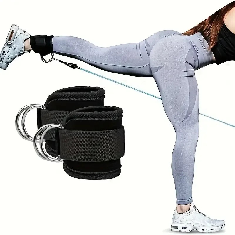 Adjustable Ankle Cuffs for Glute & Thigh Training - Cable Machine Accessories