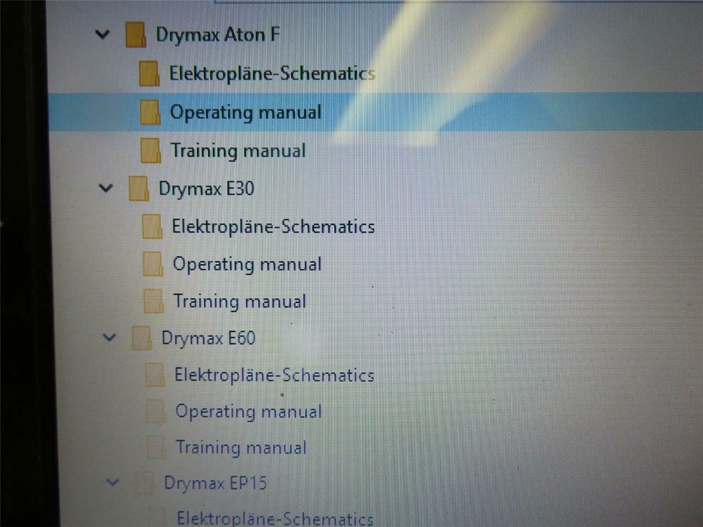 Wittmann Drymax Compact Dryers Operating/Training/Schematics Manual (16322)
