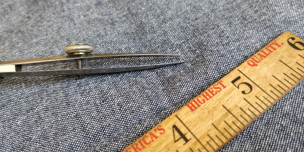 Vintage drafting Pen with white handle Bone?