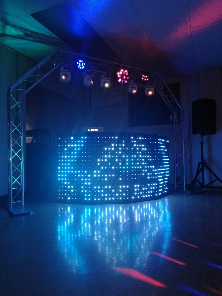 LED Pixel DJ Booth/ Facade Panels, 6 Detachable Interactive Panels