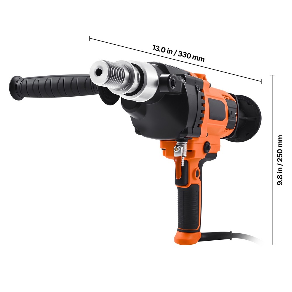 Diamond Core Drill Machine Handheld Concrete Core Drill Rig 6.3 in 2000W