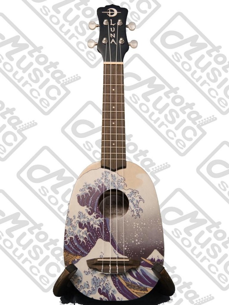 Luna Artistic Great Wave Soprano Uke w/Tuner & PC