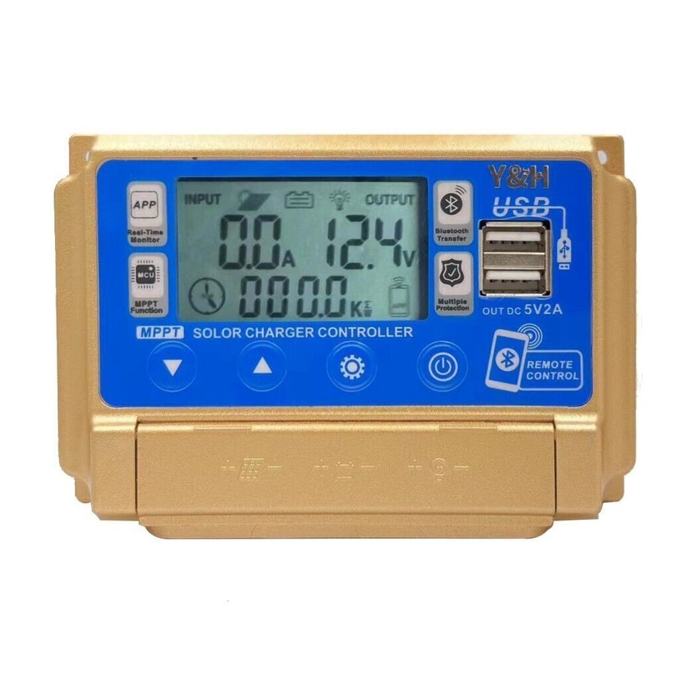 30A 12V/24V Solar Charge Controller Battery Regulator Dual USB,APP Communication