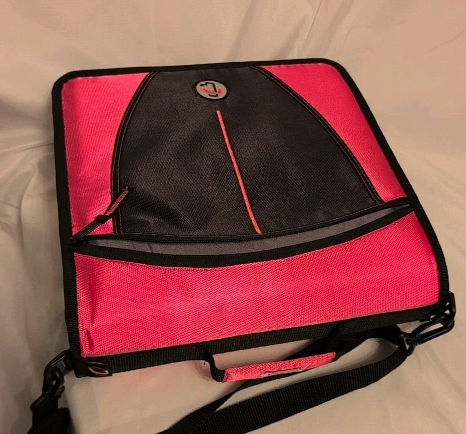 Case It Shoulder Folder Document Keeper Messenger Case Pink