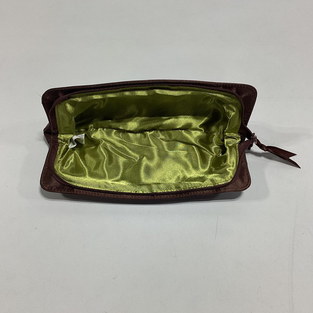 Womens Brown Floral Brush Bag EUC