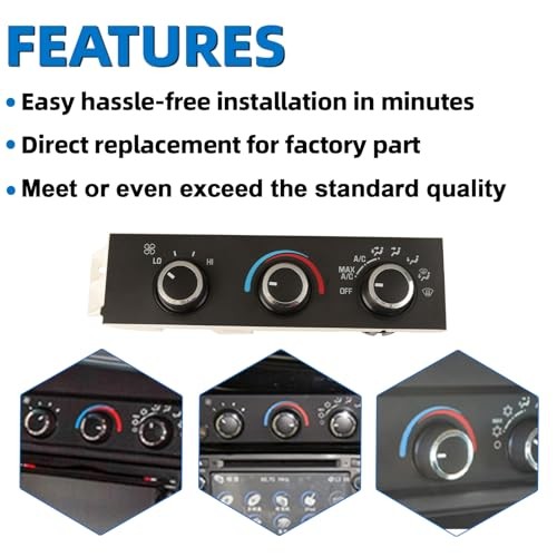 599-217 Front A/C Heater Climate Control Module Compatible with Chevy Express