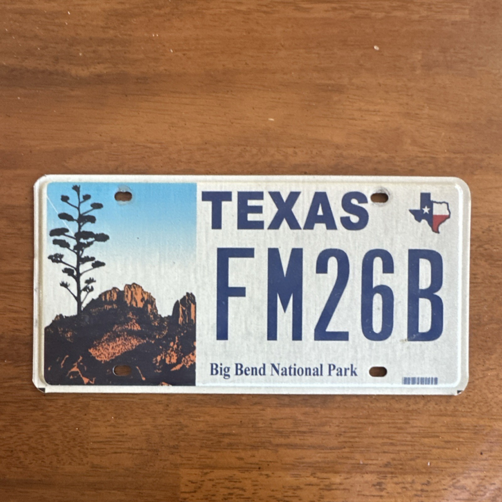 Texas Big Bend National Park FM26B License Plate Automobile Car Tag