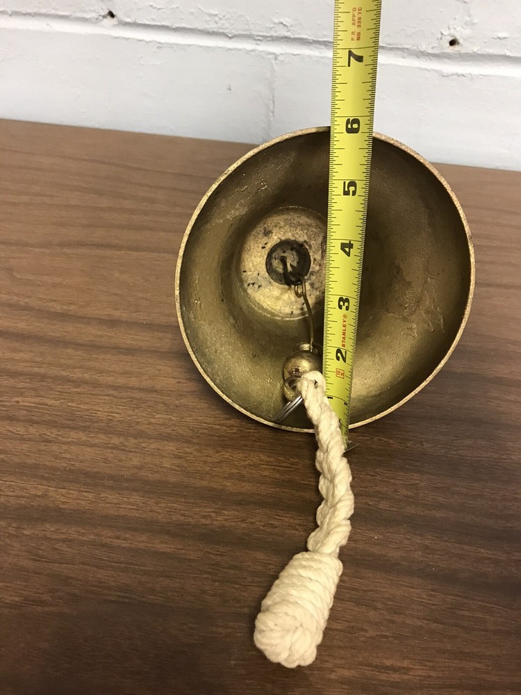 Small Brass Wall Hanging Bell “Smooth Sailing”