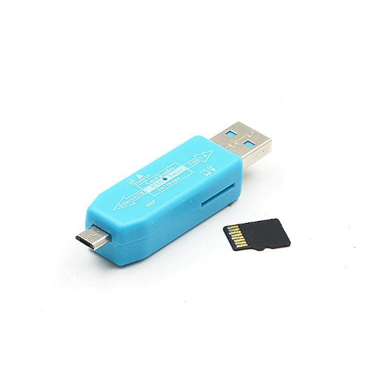 3pcs TF Card Reader USB2.0 High Speed Cellphone Micro-USB OTG Memory Card Reader