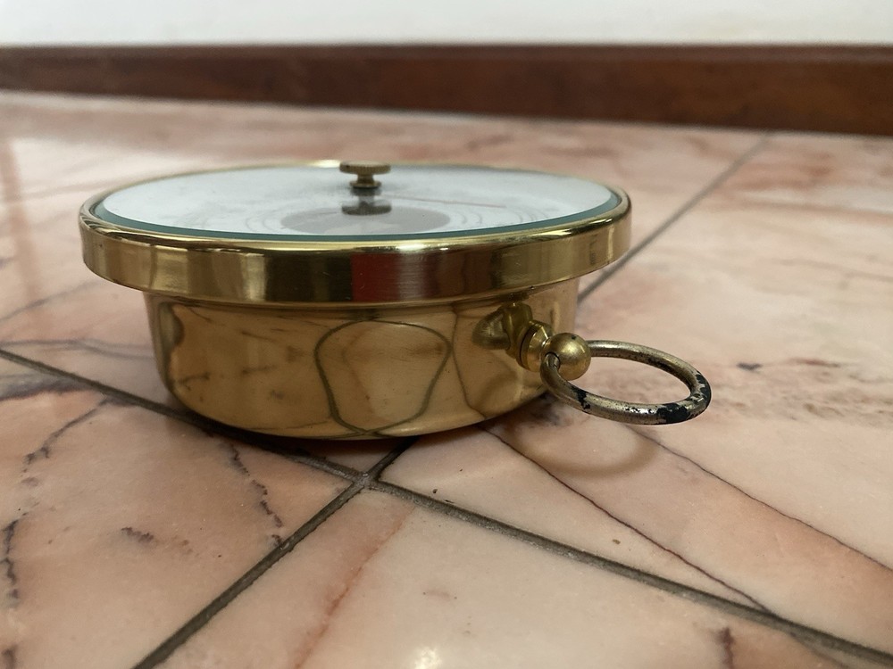 Vintage Welch Brass Barometer