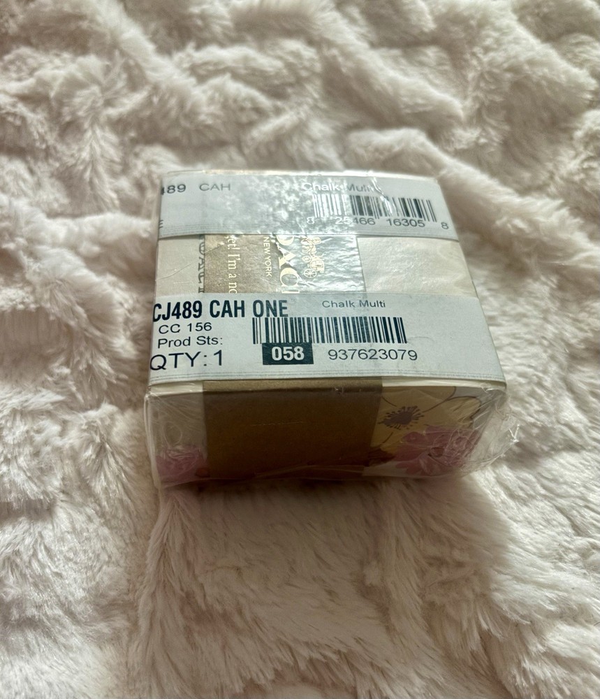 NEW Coach Chalk Multi Floral Print 288 Sheet Note Cube