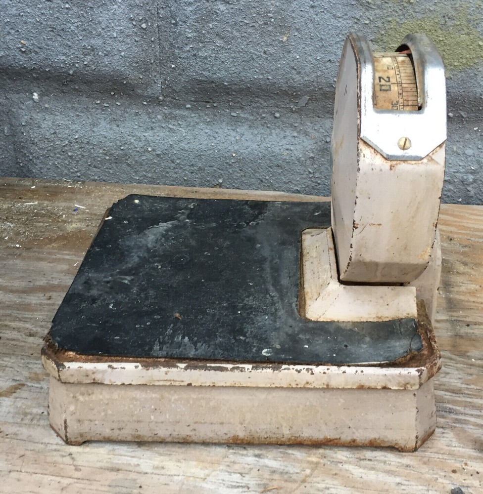 Detecto Low Boy Scale Working Condition, Distressed Rustic Vintage
