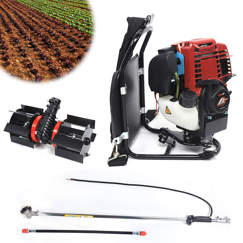 NEW 4 Strokes Gas Brush Cutter Cutting Grass Trimmer Mower Weed Wacker 52cc US