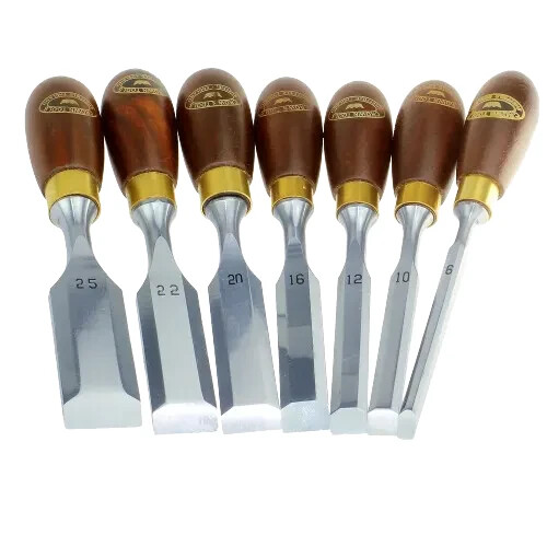 Crown 7 Pc. Butt Chisel Set
