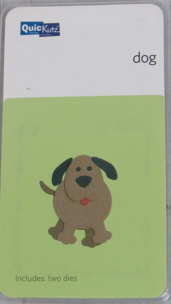 QuicKutz Dog 2x2, 2 Cutting Die Set KS-0529