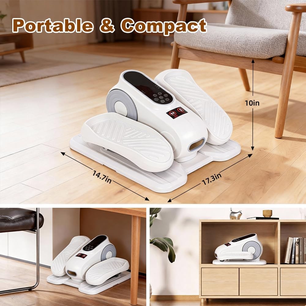 Under Desk Elliptic Elliptical Exercise Machine12 Speed Adjustment Forward and