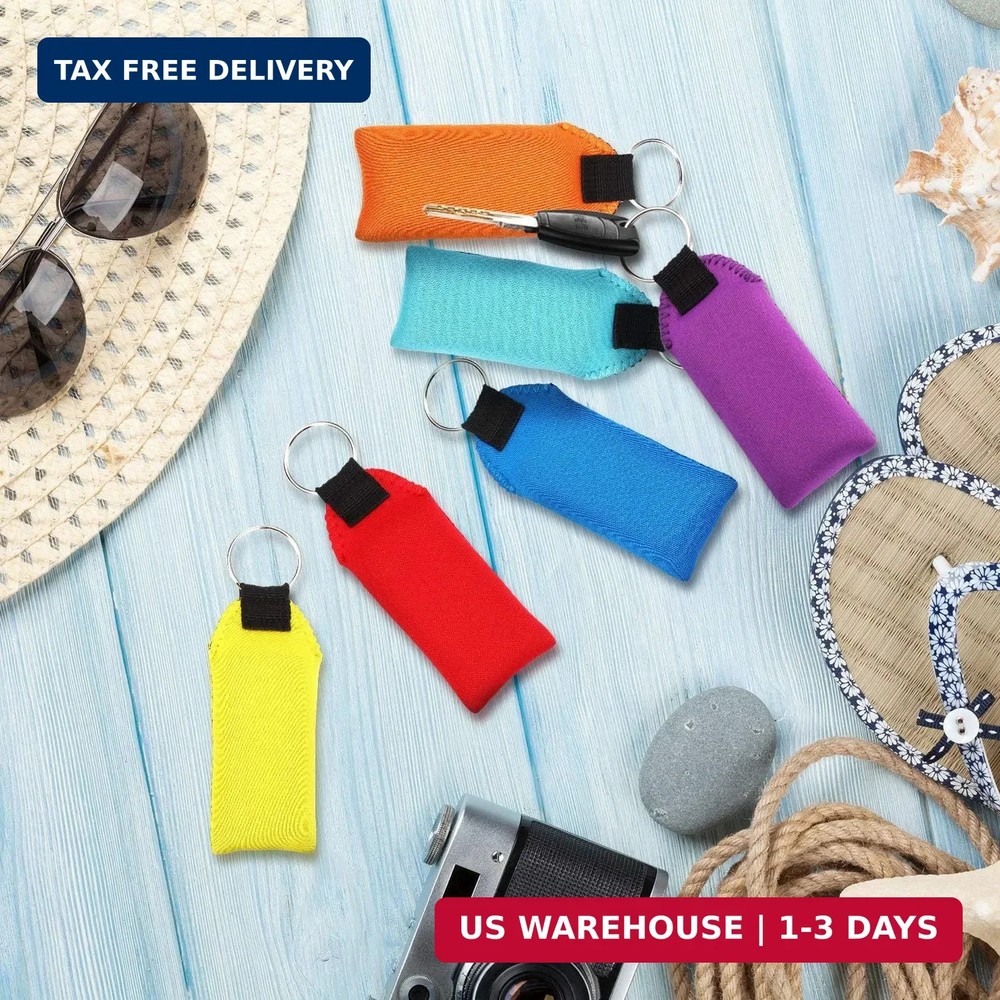 WILLBOND 6 Pieces Floating Boat Keychain Waterproof Floatable Foam Keychain