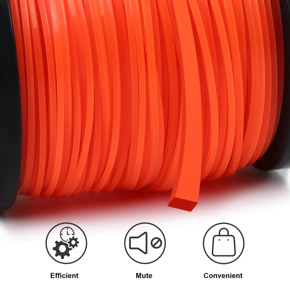 String Trimmer Line Square Orange Heavy Duty Weed Eater String Premium Nylon U