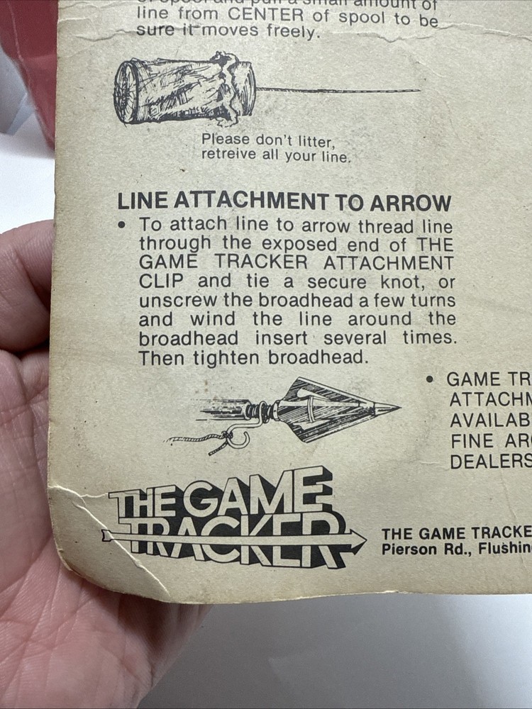 Game Tracker Replacement Spool Model 1500 New Old Stock 1500 Feet