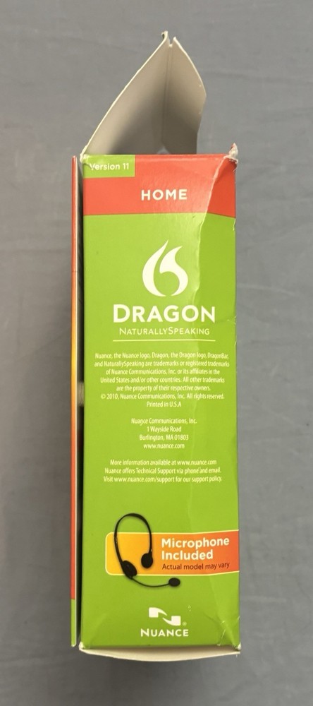 Dragon: Naturally Speaking - Home Version 11 w/ Head Set