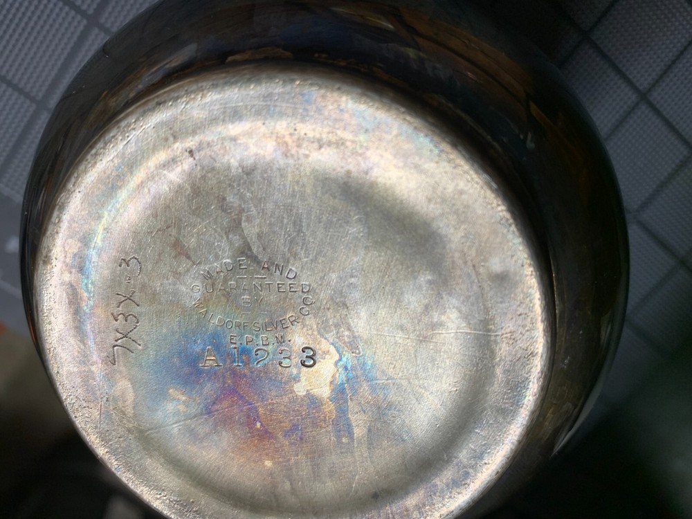 Antique Waldorf Silver Plated Cream Pitcher