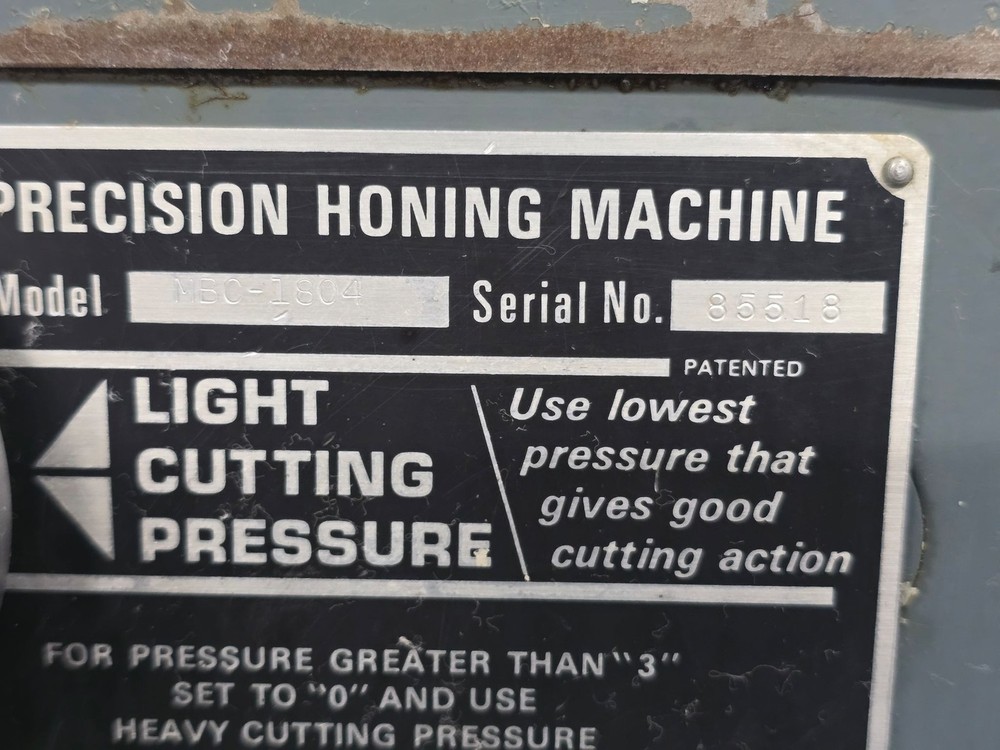 Sunnen MBC-1804 Power Stroke Horizontal Honing Machine