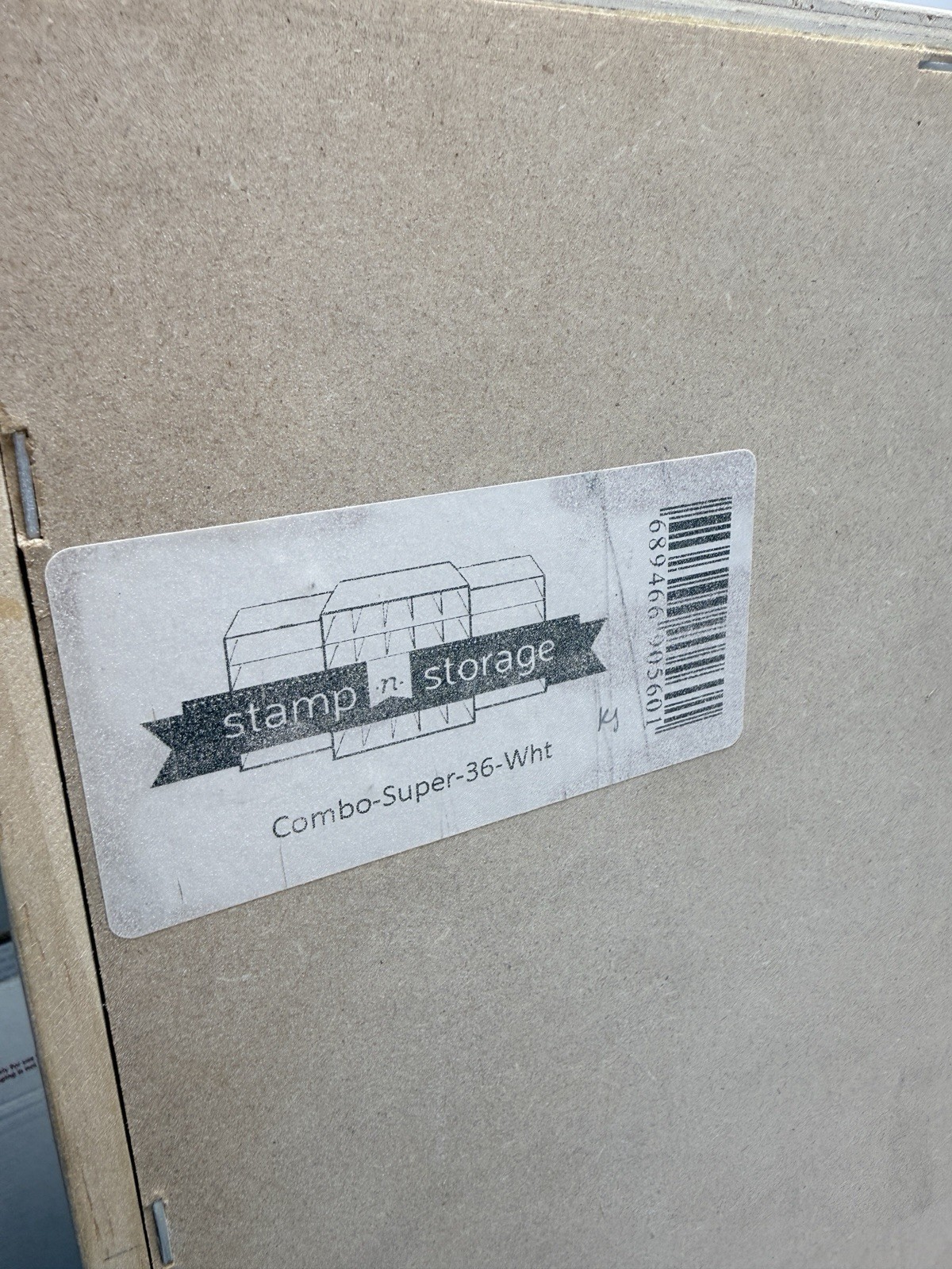 Stamp n Storage Combo Holder 48 Distress Ink Pad Marker Reinker Wall Mount White