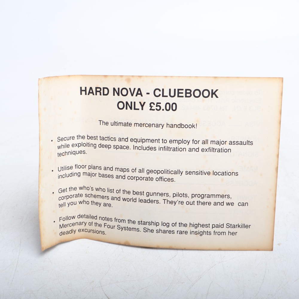 RARE!!!!!!! HARD NOVA Commodore Amiga Game