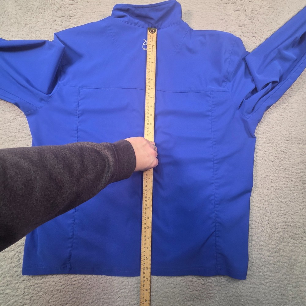 Zero Restriction Tour Series Golf Jacket Mens Large Blue Full Zip Performance