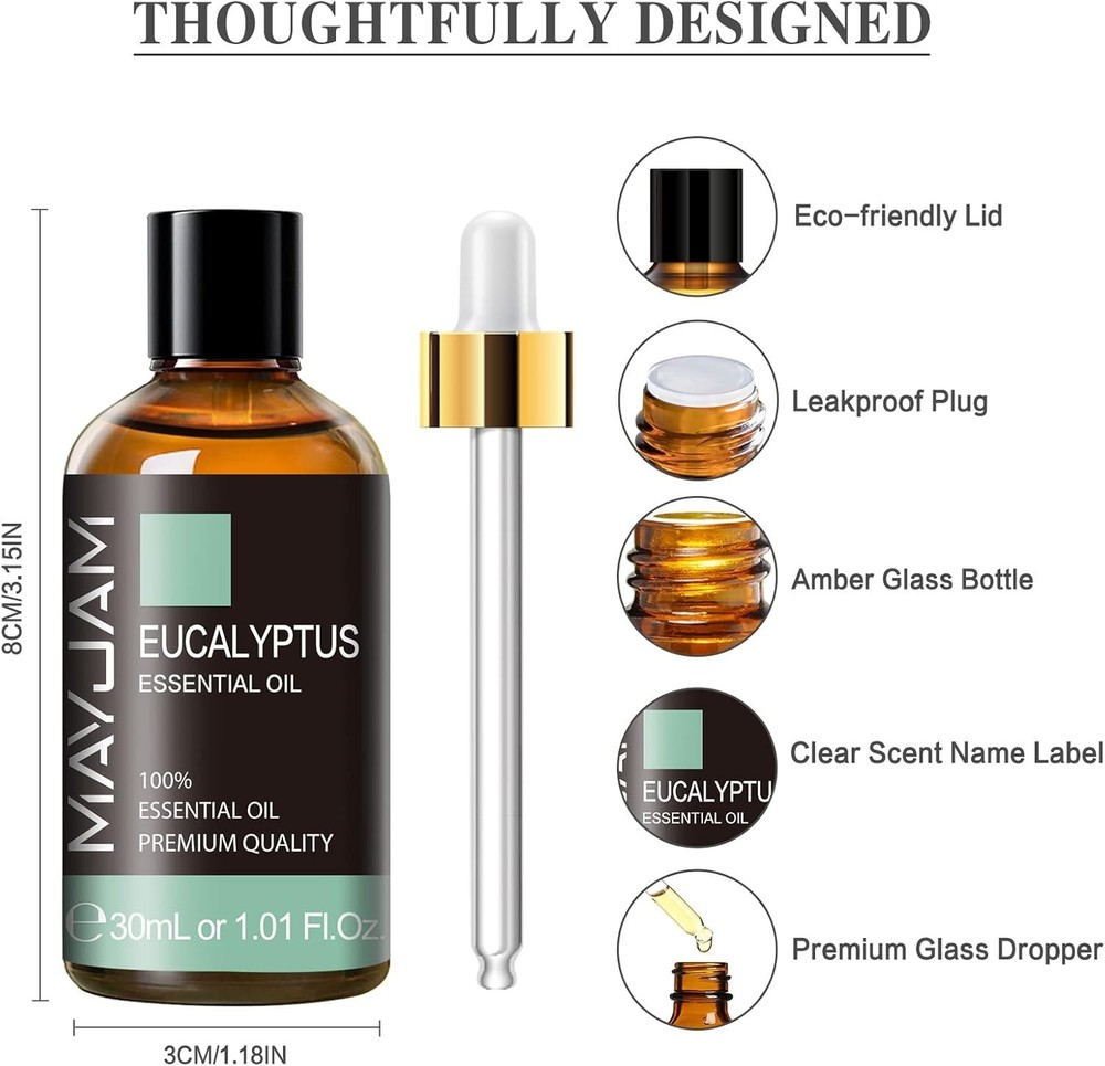 30ML Eucalyptus Oil for Diffusers - Natural Aromatherapy & DIY Solutions