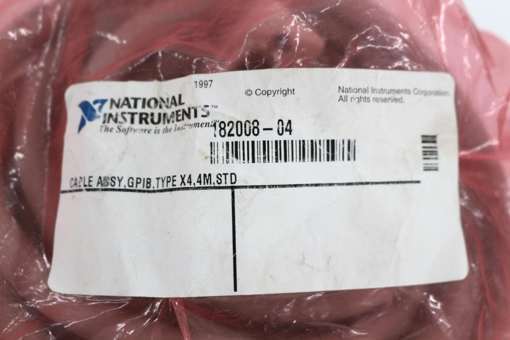 National Instruments 182008-04 Cable ASSY, GPIB, TYPE X4, 4 Meter, STD