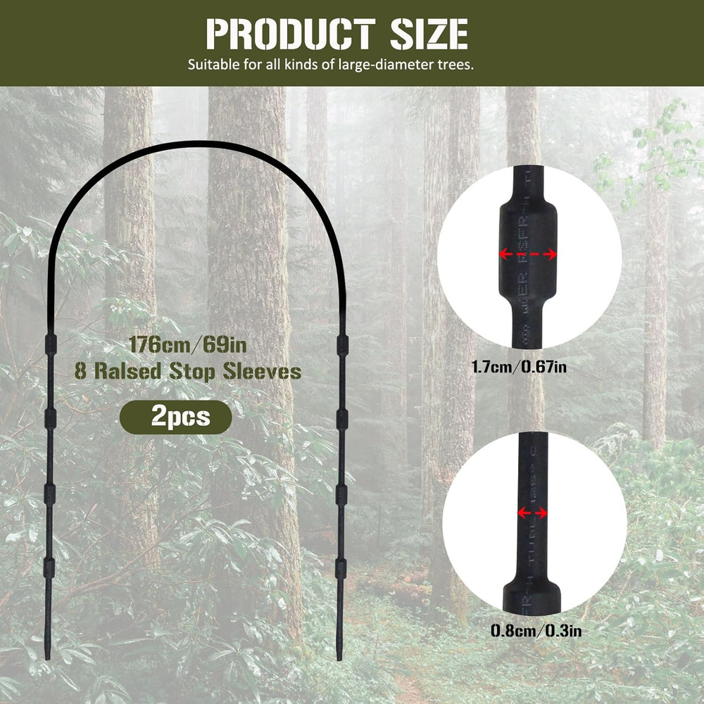Replacement Tree Stand Cables, 2PCS Replacement Cables for Climbing Treestand, H