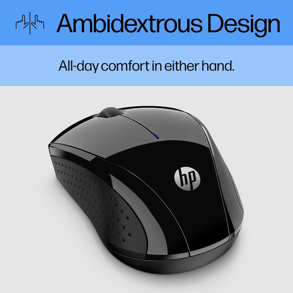 HP X3000 G2 Wireless Mouse - Ambidextrous 3-Button Control, & Scroll Wheel Multi