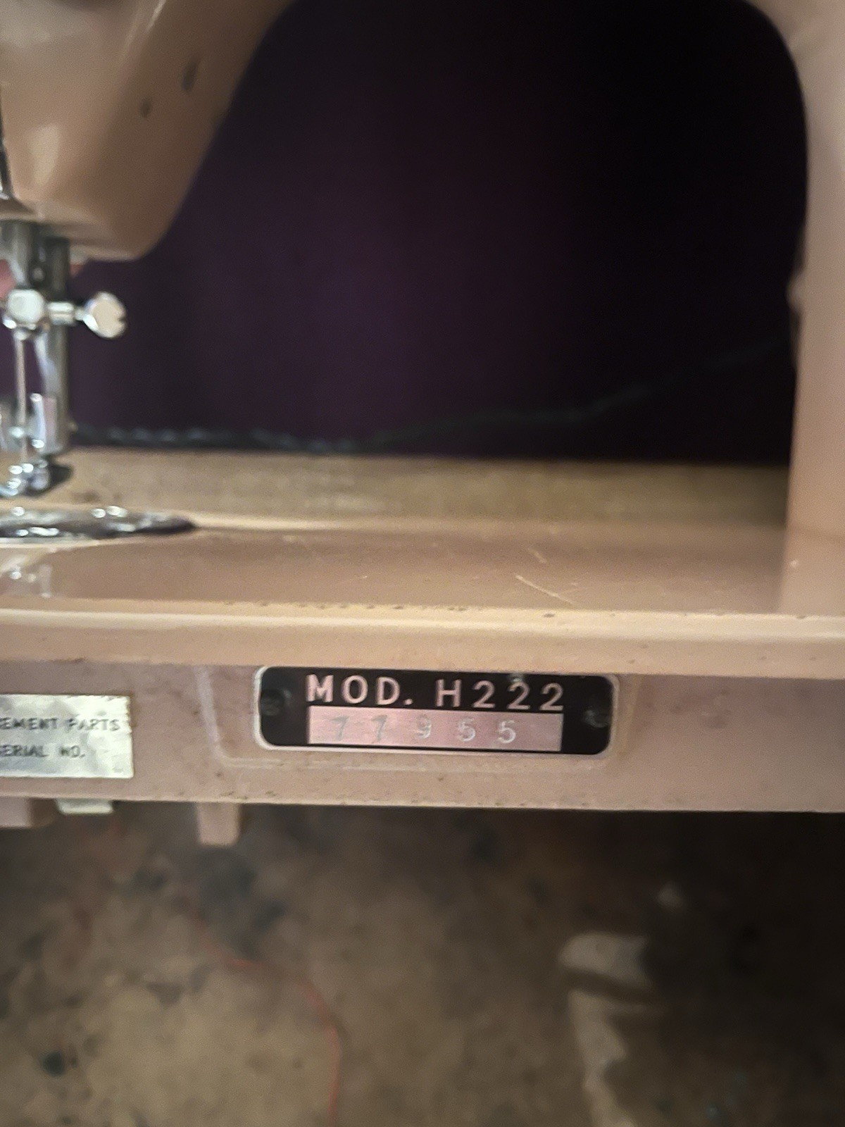 Vintage RARE Nelco Sewing Machine Model H222 With Pedal & Case JC-2 Toyota Japan