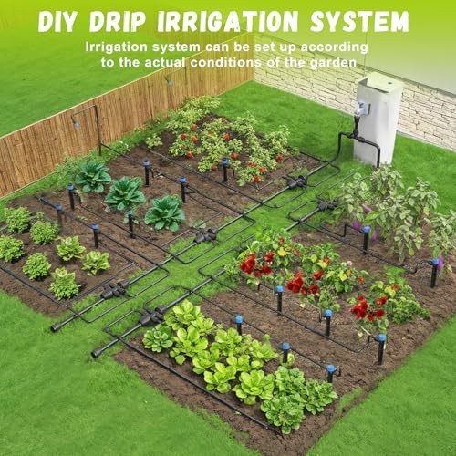 Drip Irrigation Kit Automatic Watering System Misting Sprinkler DIY 115FT