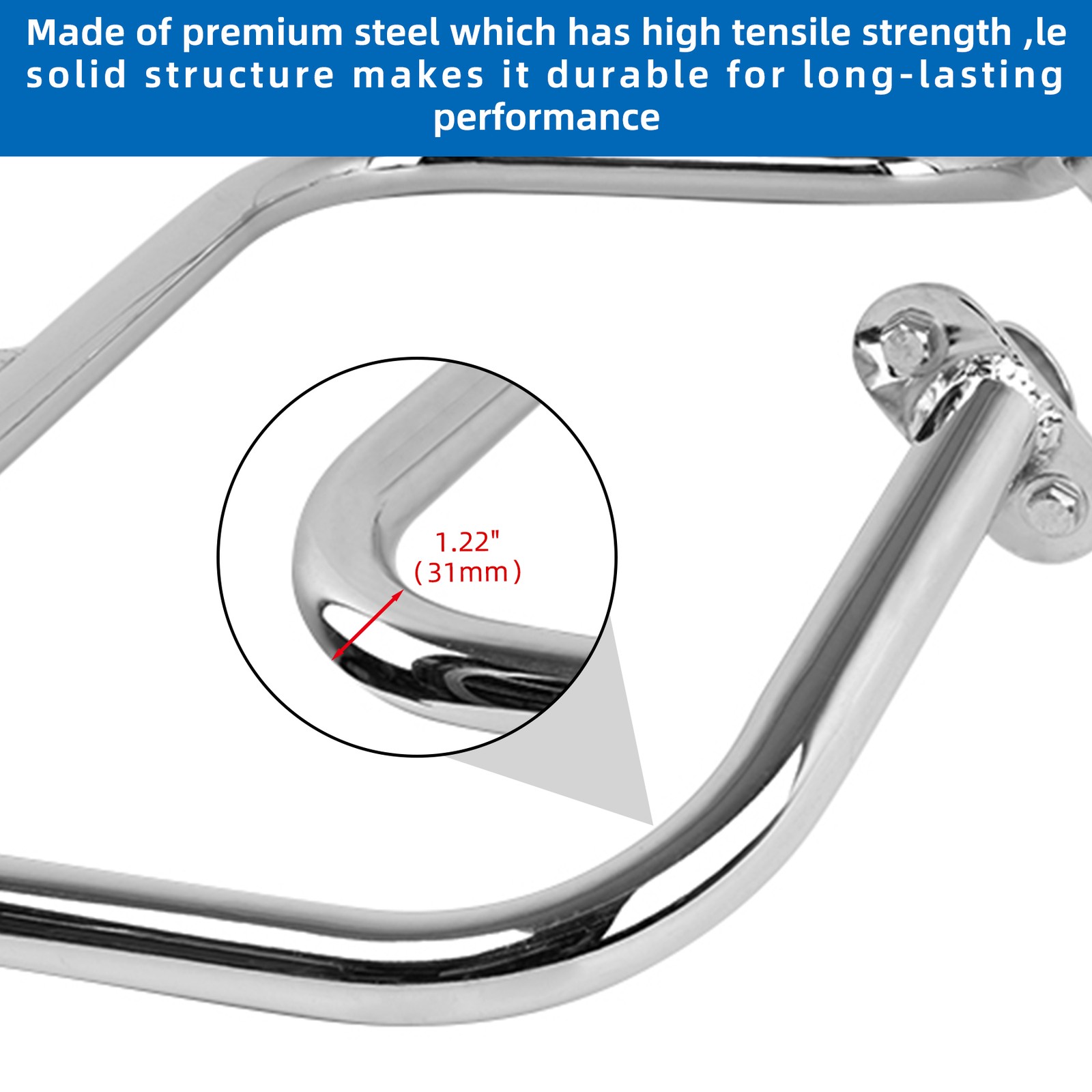 Chrome Engine Guard Highway Crash Bar For Yamaha V Star XVS1100 Custom 1999-2009