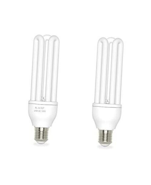 2 Pack 3U 20W Replacement Bulbs for 20W Bug Zapper with E27 Base, Compatible