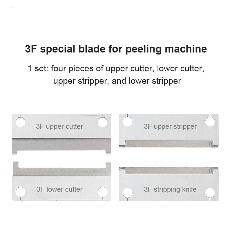 4PCS 3F Pneumatic Stripper Blades Cable Stripper Blades Accessories Tools