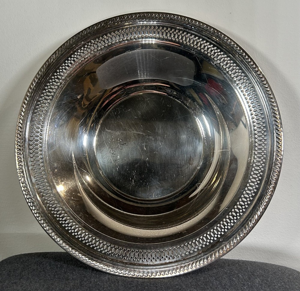 Vintage F.B. Rogers 12.25in dia Silver Bowl