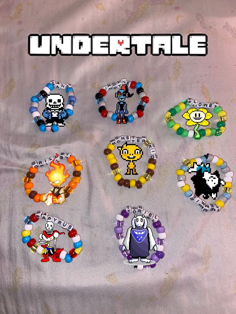 Undertale Single Kandi Bracelets Full Set