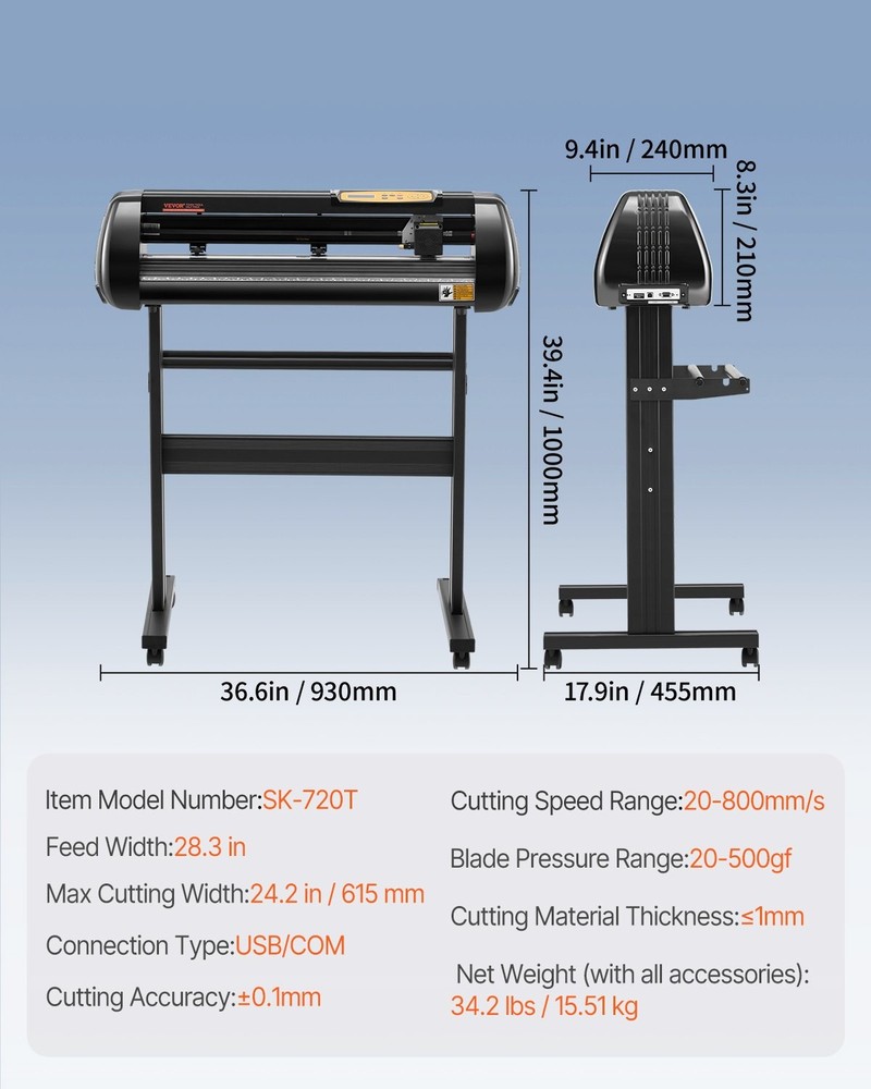 HOT/ Vinyl Cutter Machine,Upgraded 28" Paper Feed Cutting Plotter Bundle,Ad