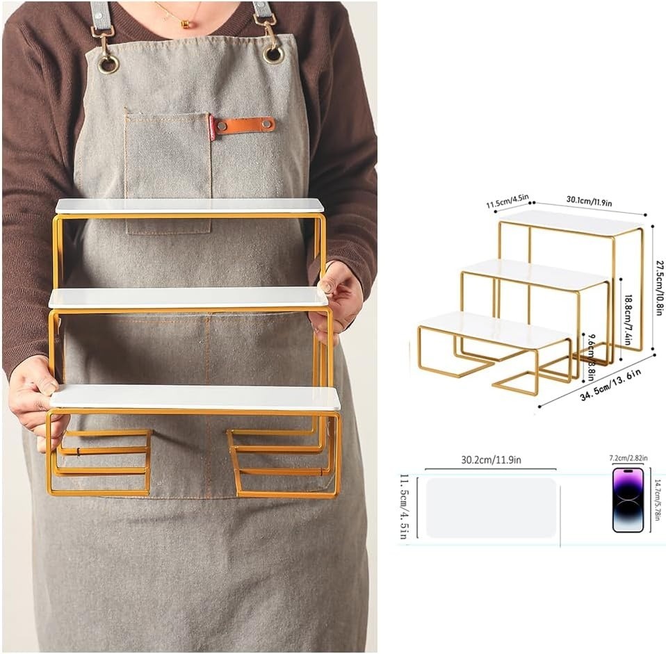 12 Inch 3 Tier Serving Stand Polypropylene Serving Platter Tier Serving Trays