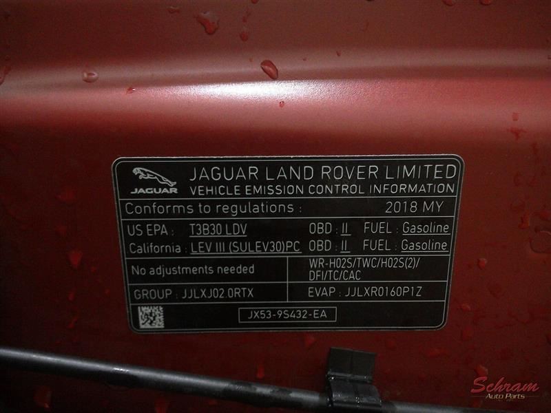 2018 Jaguar XE Front Camera/Projector 2009108