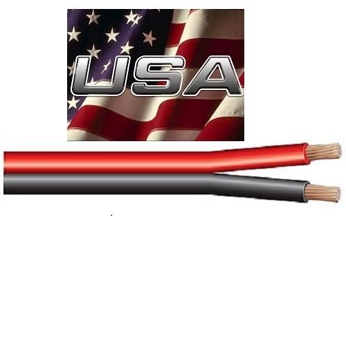 Trailer Light Cable Wiring 14 Gauge 2 Wire Bonded Parallel Spool Roll MADE USA